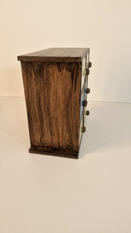 مینی دراور چوبی مخصوص زیورآلات طرح کهنه کاری