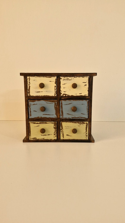 مینی دراور چوبی مخصوص زیورآلات طرح کهنه کاری