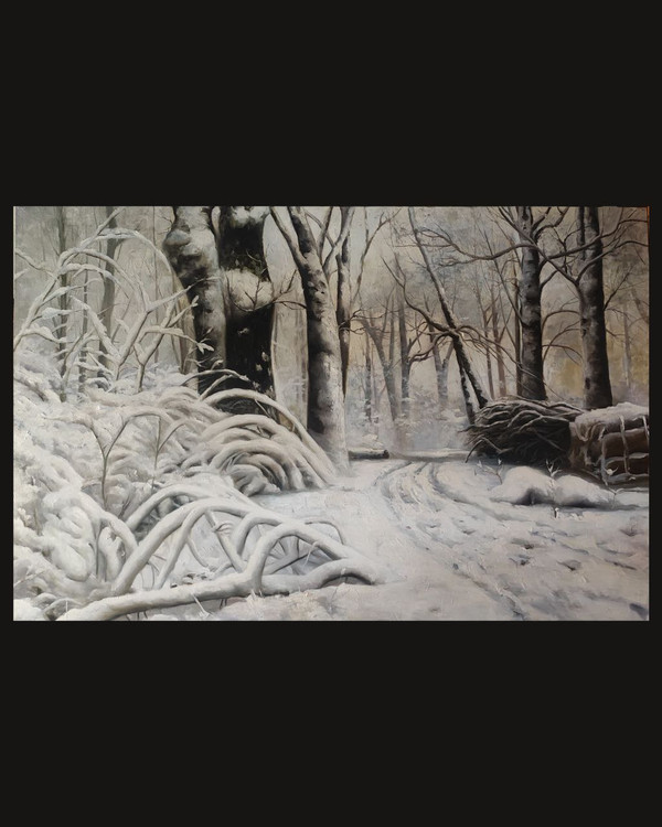 تابلو رنگ و روغن، آرامش سرد