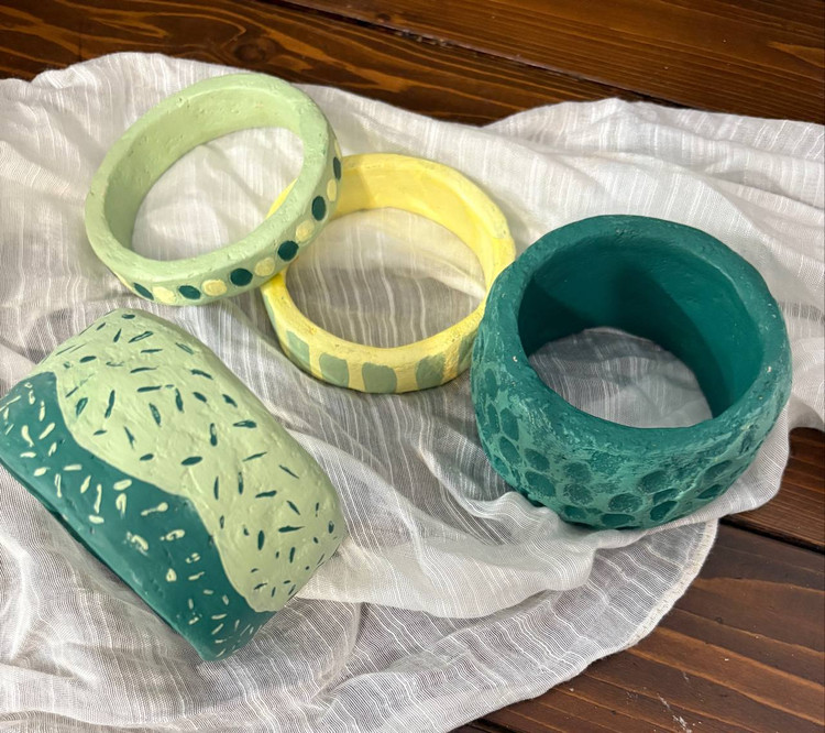 النگو پاپیه ماشه طرح راه راه