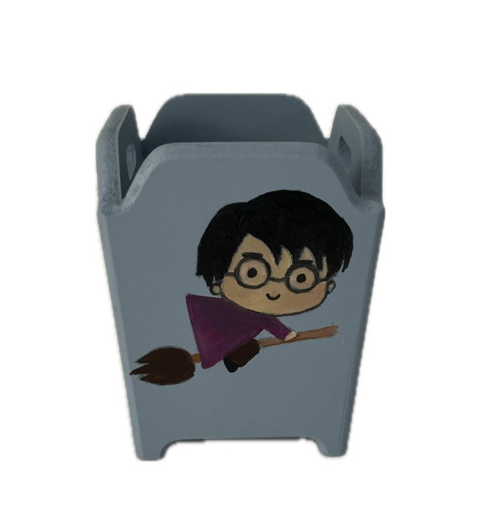 جاقلمی رومیزی چوبی طرح هری پاتر