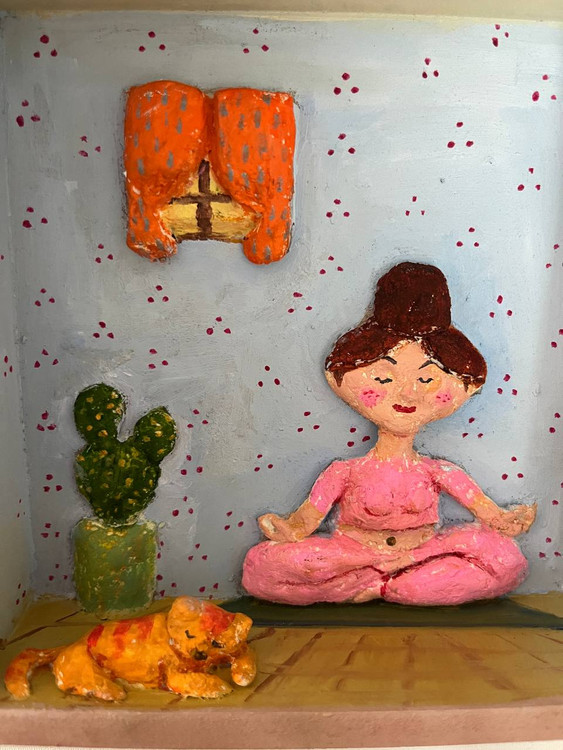 تابلوی برجسته دکوری طرح آرامش