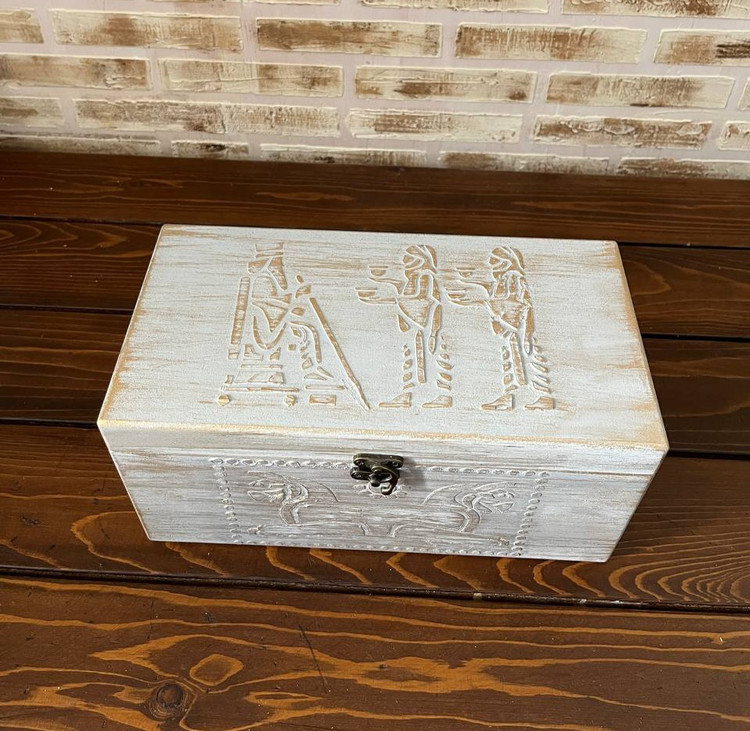 جعبه تی بگ چوبی مستطیل طرح تخت جمشید