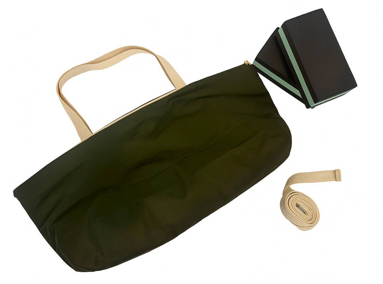 کیف مت یوگا جنس کتان سبز ارتشی