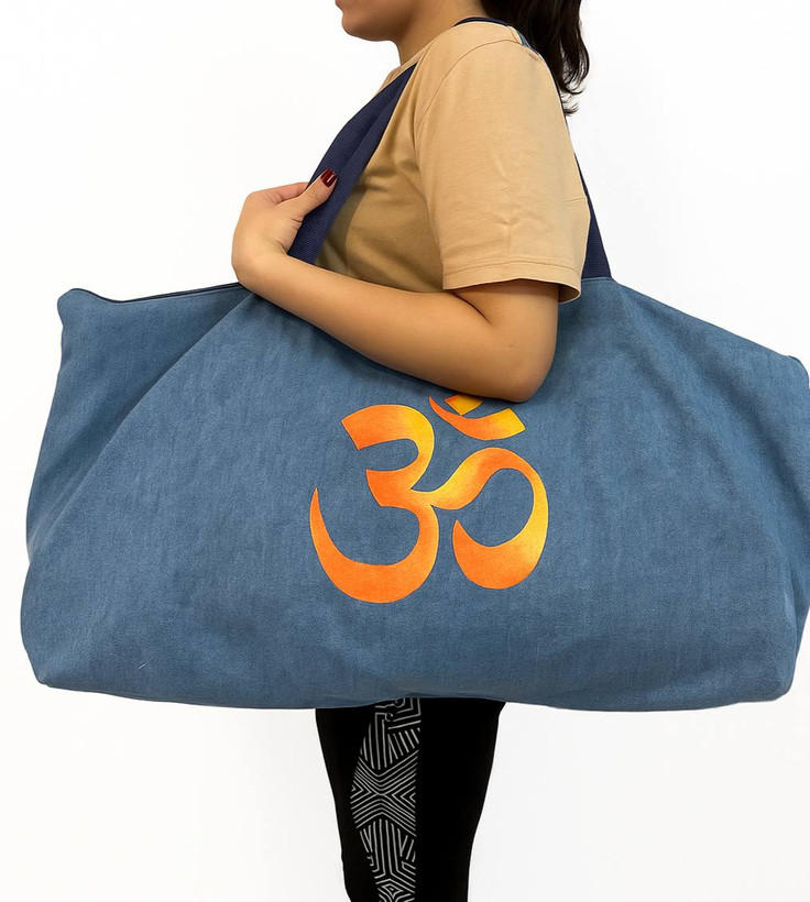 کیف مت یوگا جنس کشمیر با نقاشی دستی طرح اُم