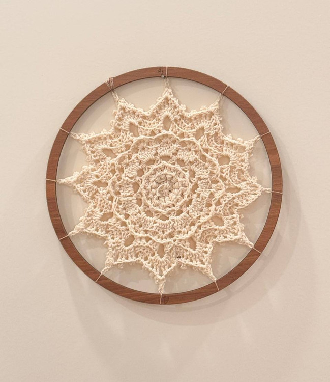 دیوارکوب قلاب بافی قطر 20 سانتی متر