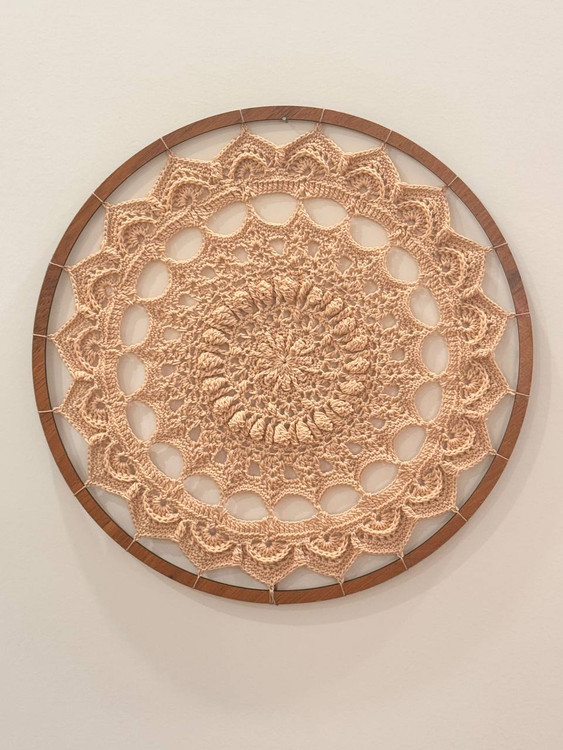 دیوارکوب قلاب بافی قطر 32 سانتی متر