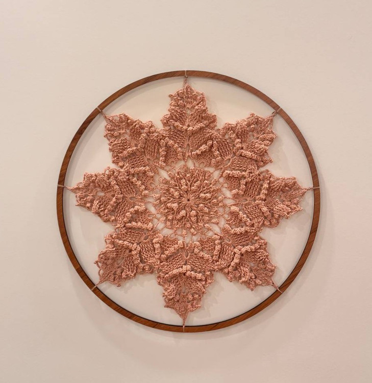 دیوارکوب قلاب بافی قطر 38 سانتی متر