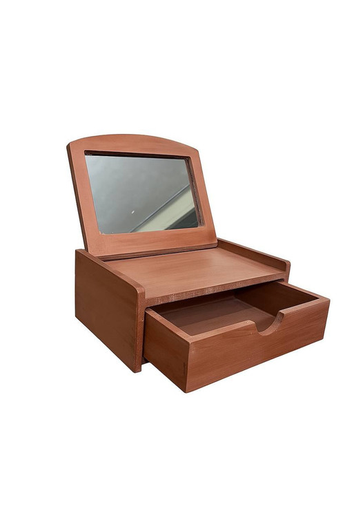 استند زیورآلات نارنجی کم رنگ طرح گل بنفشه