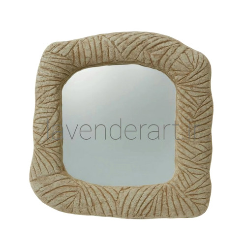 آینه دکوراتیو پاپیه ماشه طرح تنفس خاک