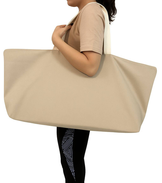 کیف مت یوگا جنس کتان سبز ارتشی با طرح آرامش