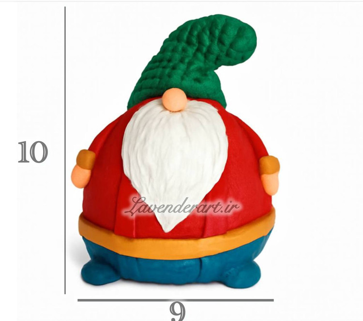 مجسمه پلی استری بابانوئل تپلی 9*10