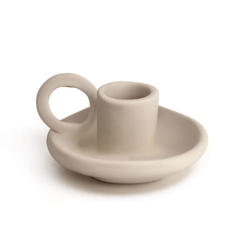 مجسمه پلی استر خام شمعدان 6 سانت