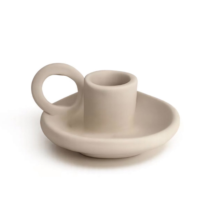 مجسمه پلی استر خام شمعدان 6 سانت