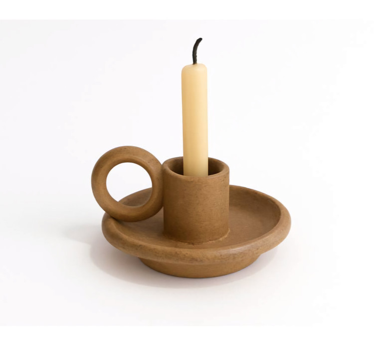 مجسمه پلی استر شمعدان مینیمال 6 سانت