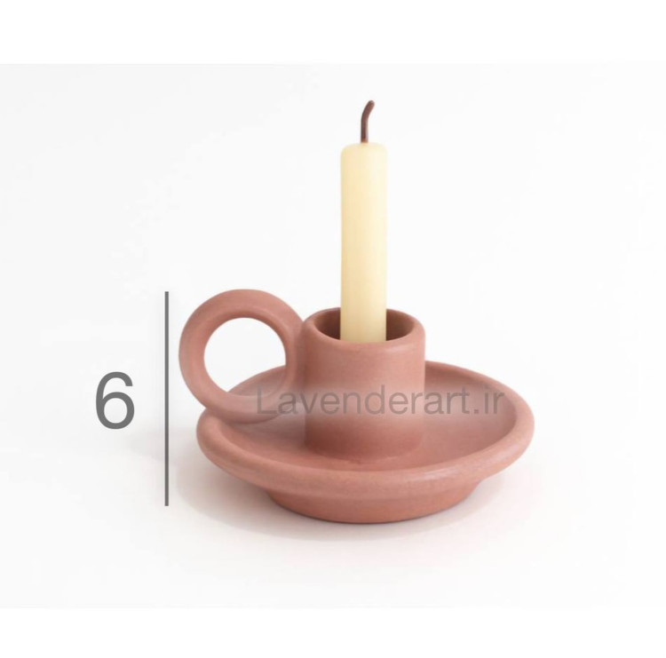 مجسمه پلی استر شمعدان مینیمال 6 سانت