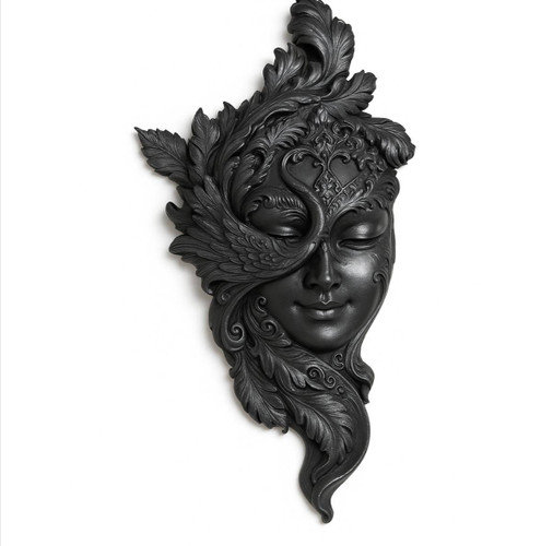 دیوارکوب پلی استر طرح ماسک بالماسکه