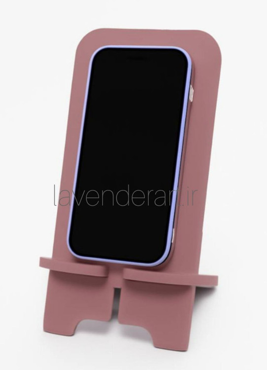 پایه نگهدارنده گوشی یا استند رومیزی موبایل و تبلت طرح صورتی قلبی