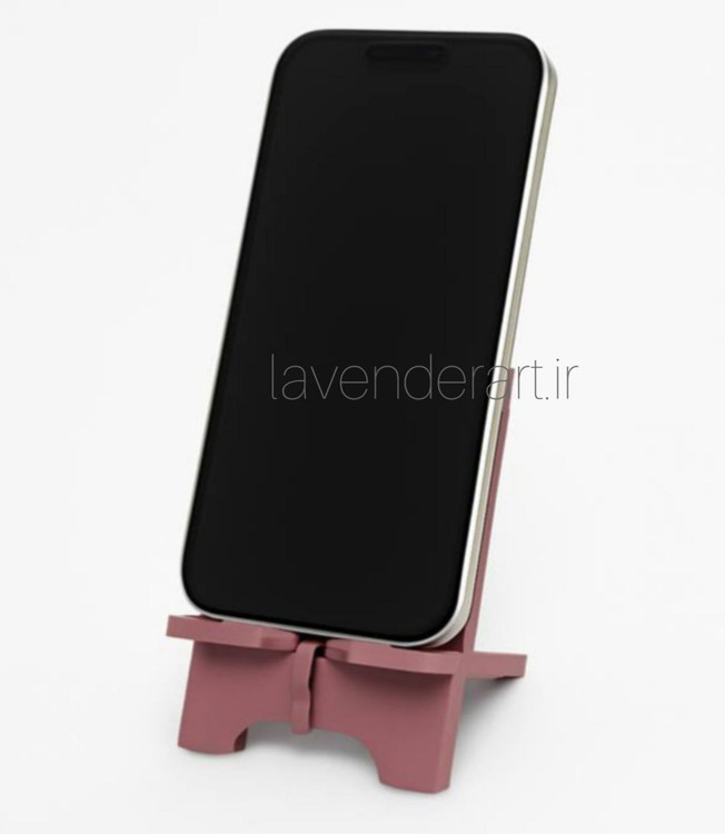 پایه نگهدارنده گوشی یا استند رومیزی موبایل و تبلت طرح صورتی قلبی