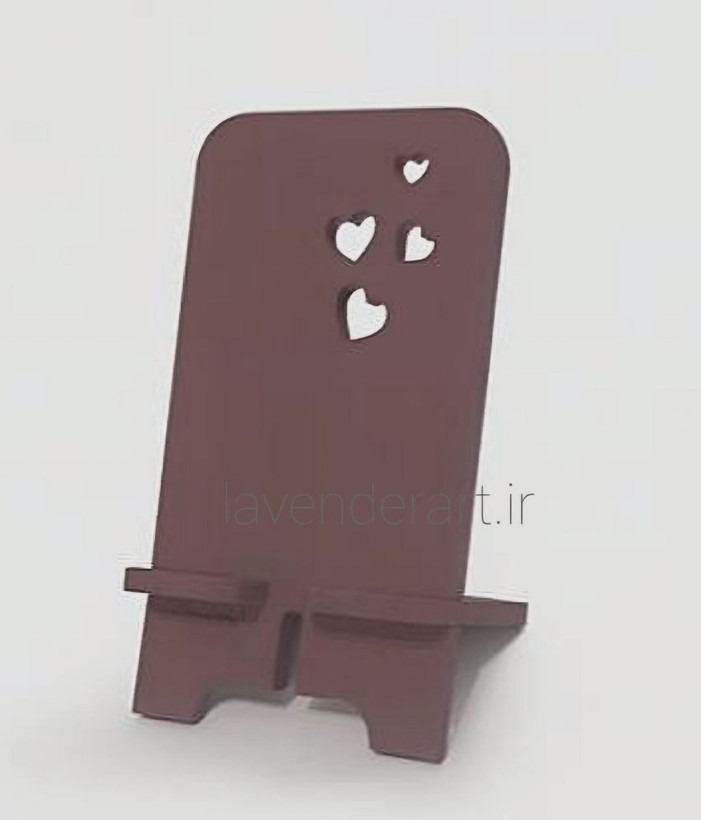 پایه نگهدارنده گوشی یا استند رومیزی موبایل و تبلت طرح صورتی قلبی