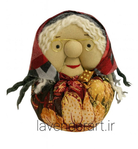 عروسک پارچه ای دستدوز به یاد مادربزرگ مهربانم