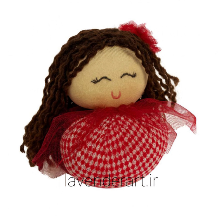 عروسک پارچه ای دستدوز دخترک ناقلا