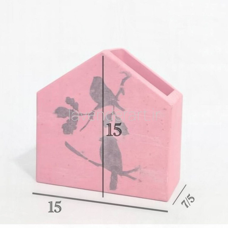 باکس چندکاره طرح پرنده مناسب جای کارد و چنگال، جاقلمی رومیزی و ...