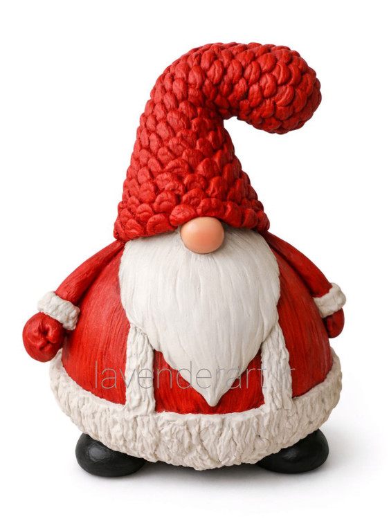 مجسمه پلی استر خام بابانوئل تپلی 12*16