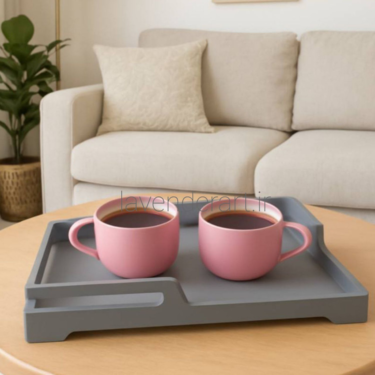 سینی چوبی فانتزی پایه دار خاص سایز 42*35