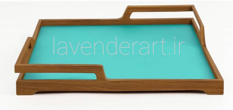 سینی چوبی فانتزی پایه دار خاص سایز 42*35