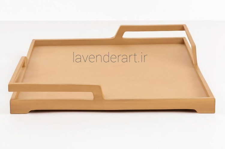 سینی چوبی فانتزی پایه دار خاص سایز 42*35