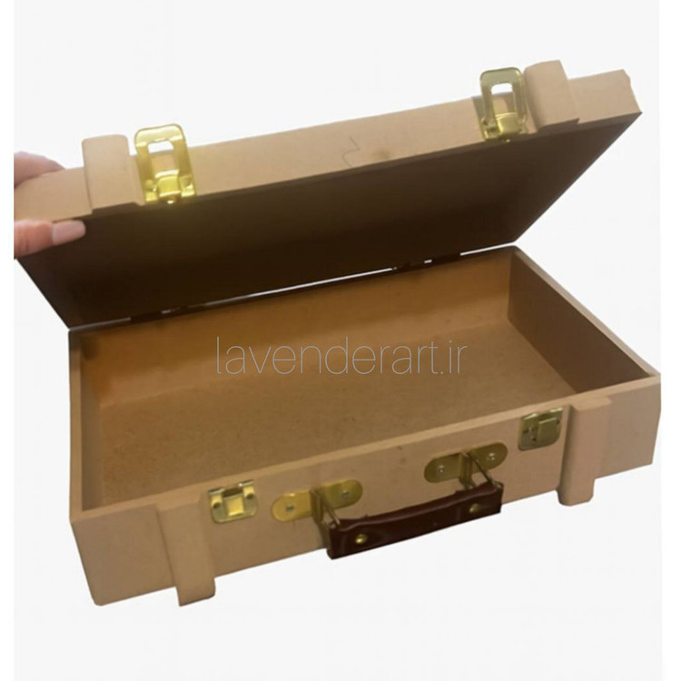 چمدان چوبی خام طرح یادمان