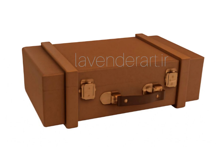 چمدان چوبی خام طرح یادمان