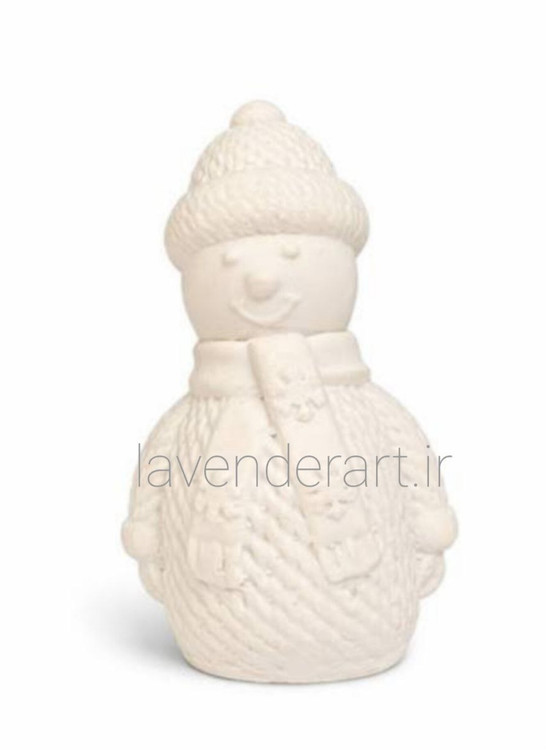 مجسمه پلی استر خام آدم برفی