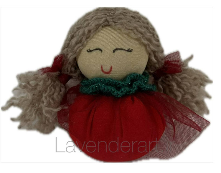 عروسک پارچه ای دستدوز دخترک مهربان