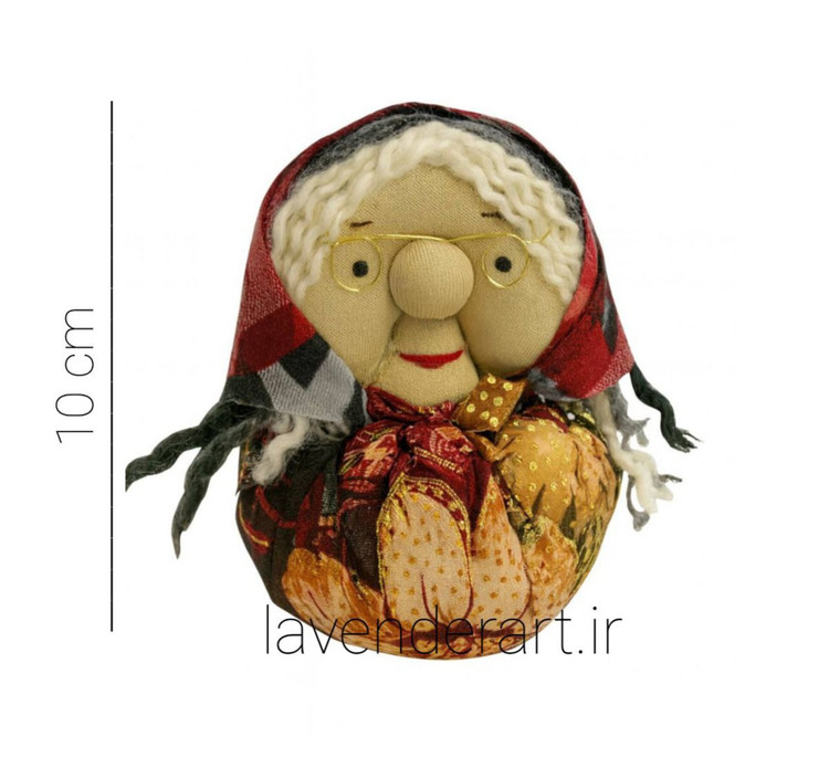 عروسک پارچه ای دستدوز مادربزرگ قصه گو