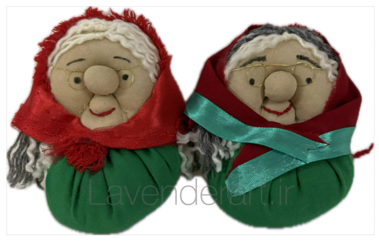 عروسک پارچه ای دستدوز مادربزرگ قصه گو