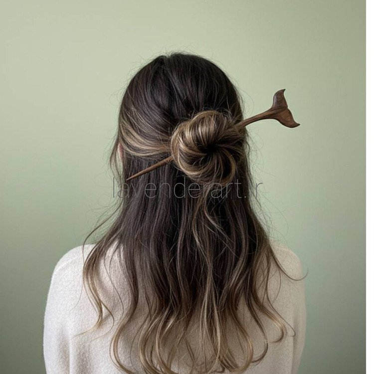 کانزاشی چوبی طرح دم وال