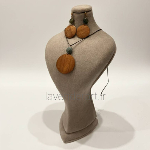 نیم ست چوبی طرح دایره عقیق