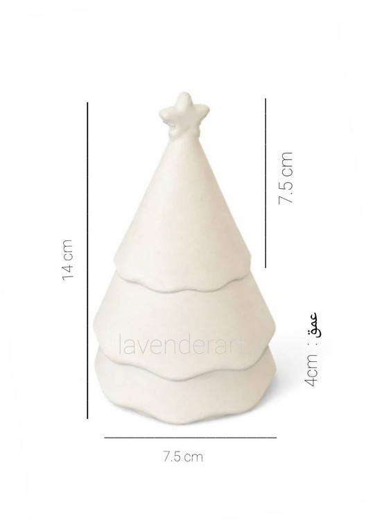 جای جواهرات سنگ مصنوعی خام مدل کاج کریسمس