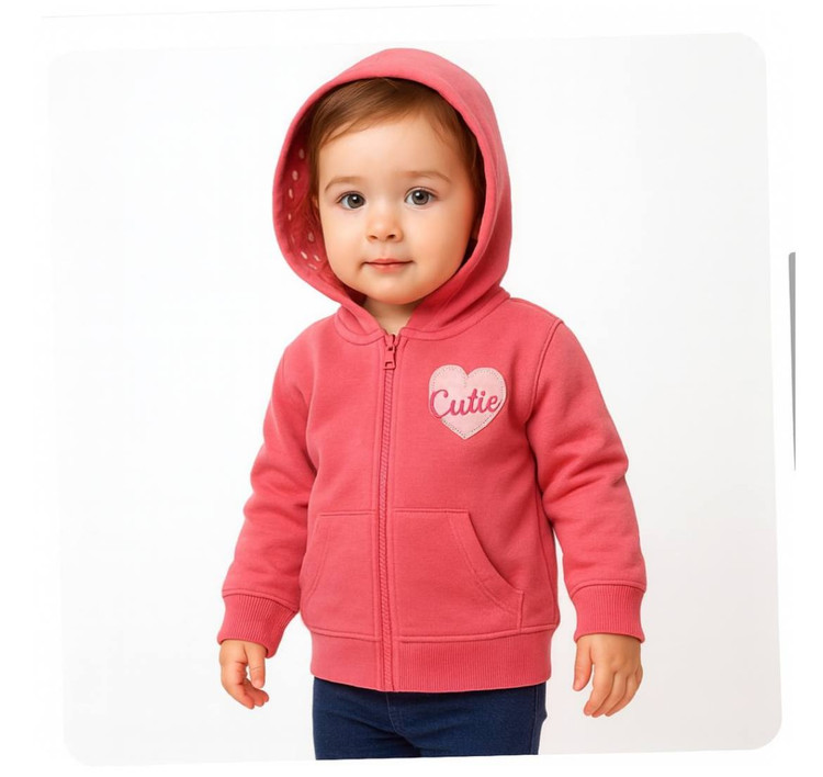 سوییشرت دخترانه ترک مدل Cutie سایز 18 تا 24 ماه