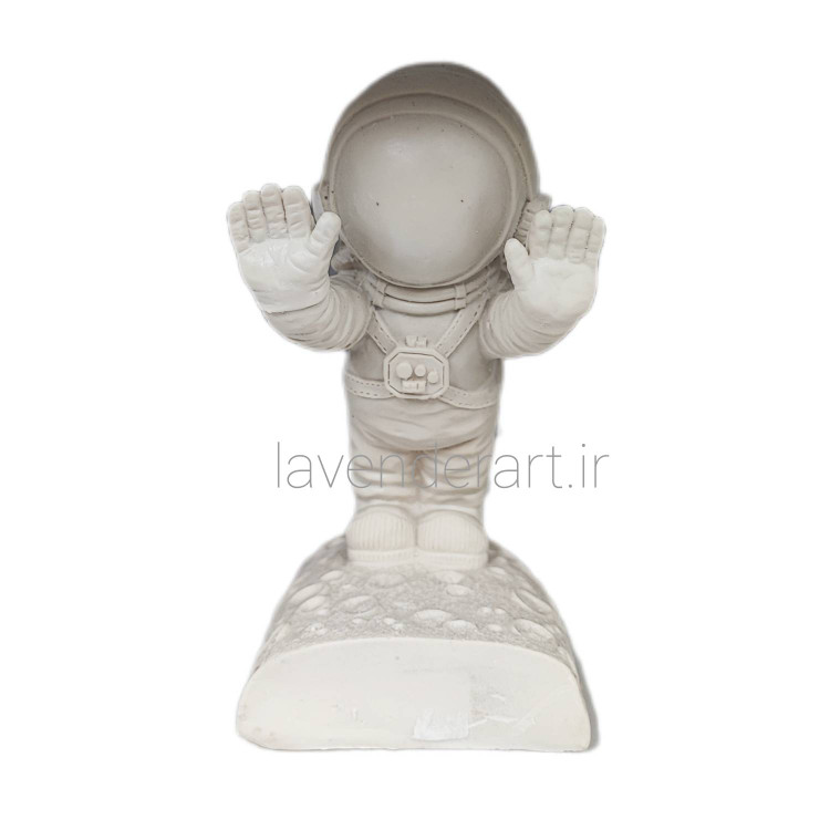 مجسمه پلی استر خام فضانوردی روی ماه ارتفاع 23 سانتی متر