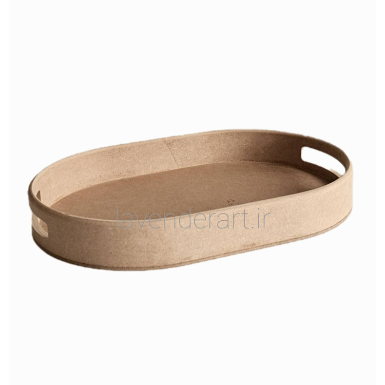 سینی چوبی خام بیضی 34*24