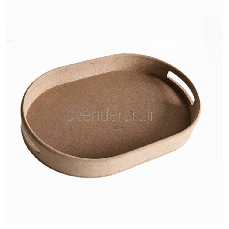 سینی چوبی خام بیضی 34*24