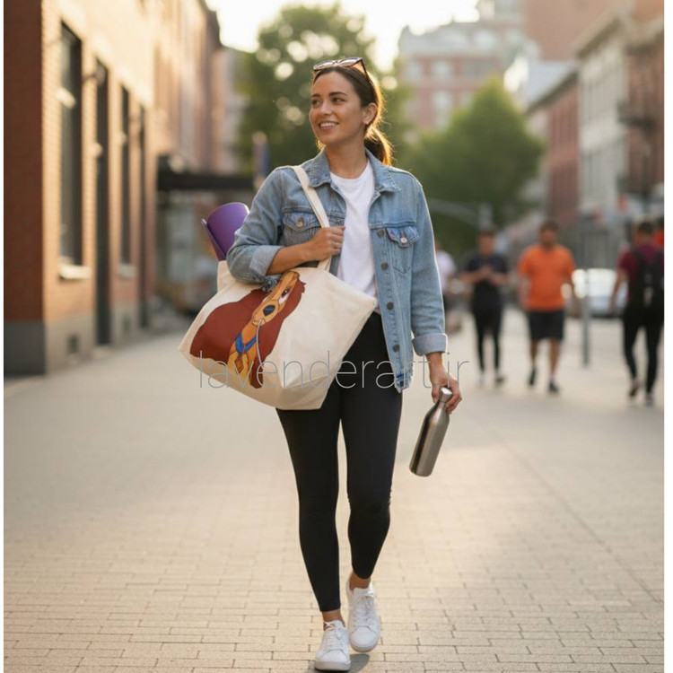 کیف مت یوگا جنس متقال با چاپ طرح سگ دیزنی در کارتون بانو و ولگرد