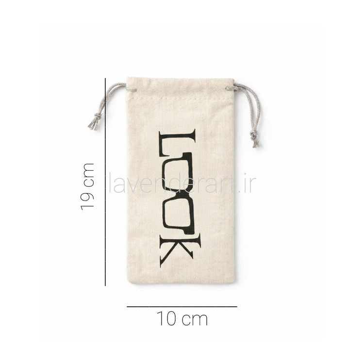 جا عینکی پارچه ای فانتزی با نقاشی دستی طرح look