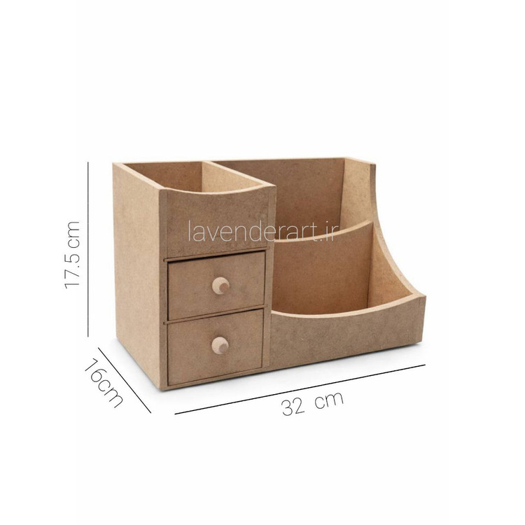 استند چوبی خام رومیزی لوازم آرایش، زیورآلات و ...