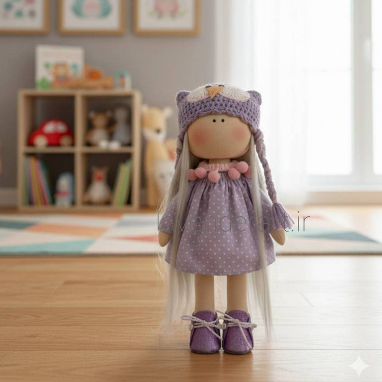 عروسک روسی دستساز پارچه ای مدل دل آرا