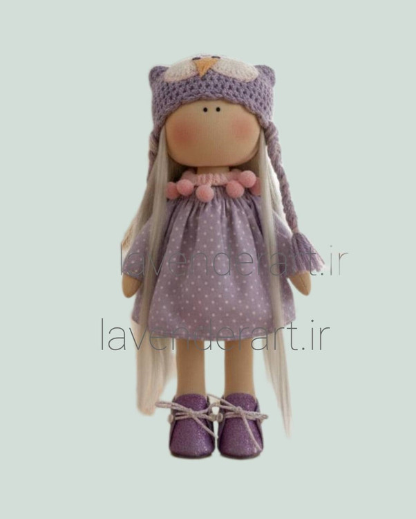 عروسک روسی دستساز پارچه ای مدل دل آرا