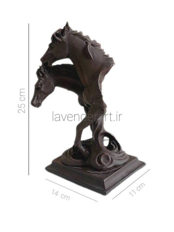 مجسمه اسب پلی استری طرح چوب نماد سال جدید با ابعاد 25*14*11